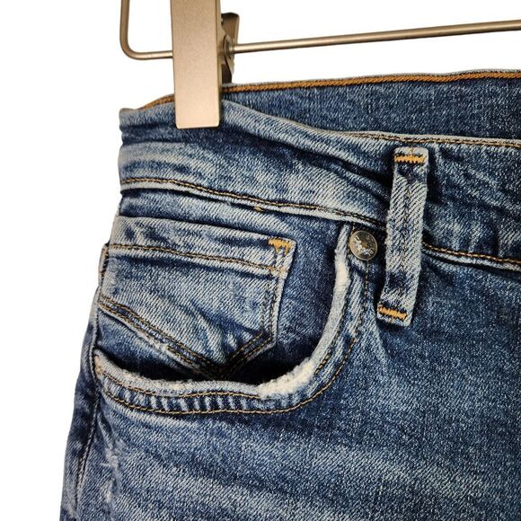 AGOLDE Jeans Womens 24 Blue Sophie High Rise Distressed Skinny Jeans Stretch - Picture 4 of 9